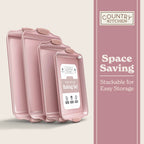 Country Kitchen Nonstick Stackable Bakeware Set - Durable, Easy Release Baking Set- 22 Pc. Includes Silicone Muffin Cups