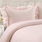 Lush Decor Reyna Ruffle Comforter Set - 3 Piece Cozy Ruffled Bedding Set - Timeless Elegance and Comfort for Bedroom - King, Gray