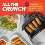 Instant Pot 6QT VORTEX Plus Air Fryer, 6-in-1, Air Fry, Broil, Dehydrate, Crisp, Roast, Reheat, Bake, Dishwasher-Safe Airfryer basket, from the Makers of Instant Pot, Stainless Steel