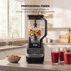 Ninja Professional Blender 2.0 | Smoothie Maker, Drink Mixer, Grinder, Ice Crusher | Total Crushing Technology, Auto-iQ Program, 1200W Power, XL 72-oz. Pitcher | Dark Grey | BR201AMZ