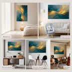 Soon Global Acoustical Wall Panels, 6-Piece 23.62 X 23.62 Inches Art Acoustic Panels, Decorative Acoustic Panels, Acoustic Wall Panels, Sound Absorbing Wall Art, Arcadian Vortex