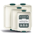 Country Kitchen Nonstick Stackable Bakeware Set - Durable, Easy Release Baking Set- 22 Pc. Includes Silicone Muffin Cups