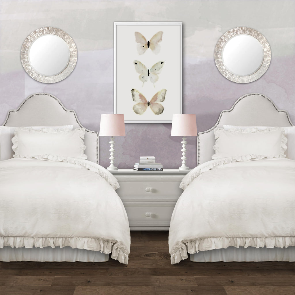 Lush Decor Reyna Ruffle Comforter Set - 3 Piece Cozy Ruffled Bedding Set - Timeless Elegance and Comfort for Bedroom - King, Gray