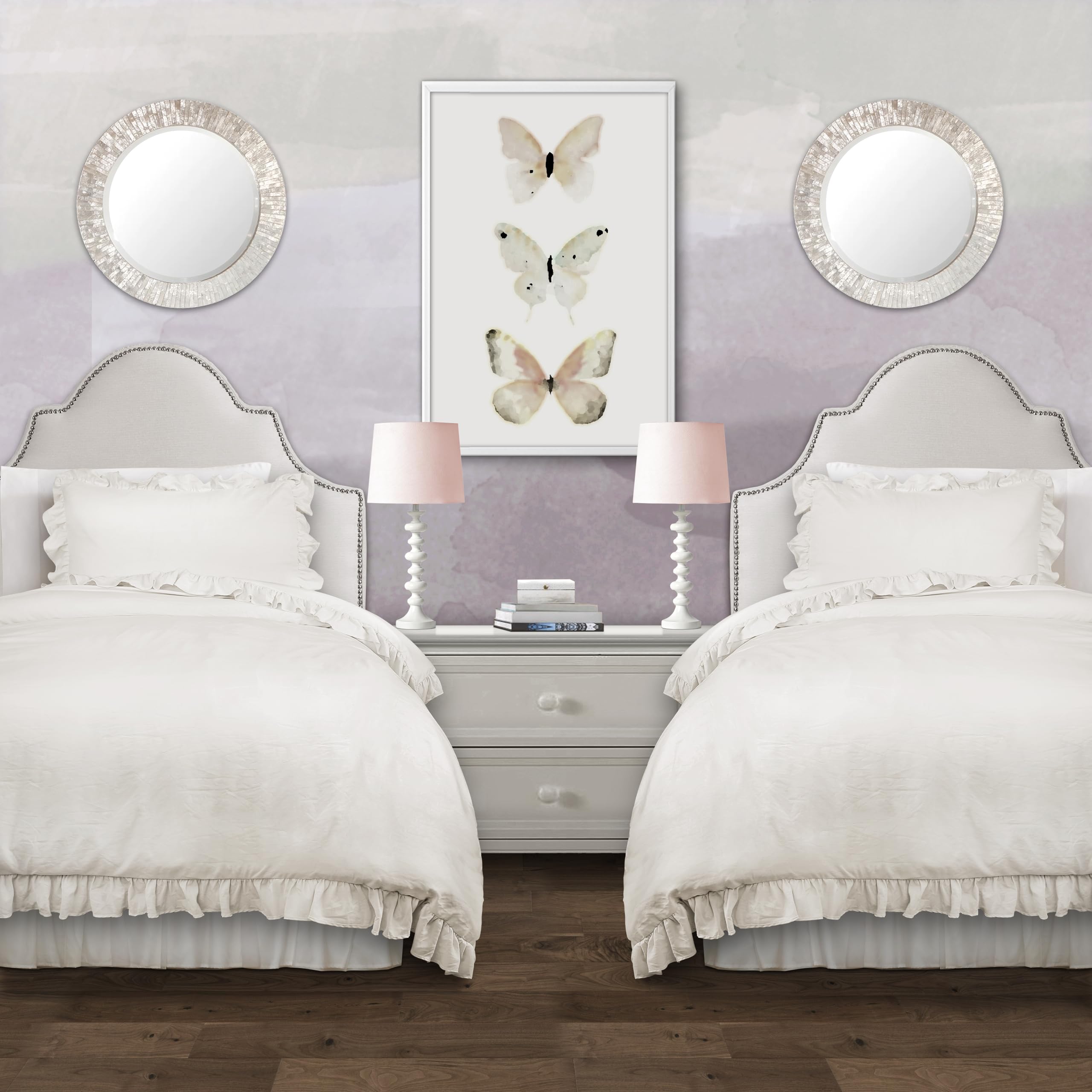 Lush Decor Reyna Ruffle Comforter Set - 3 Piece Cozy Ruffled Bedding Set - Timeless Elegance and Comfort for Bedroom - King, Gray