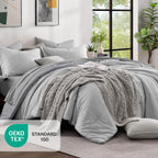Monbix Queen Comforter Set - 7 Pieces Cationic Dyeing Autumn Leaf Bed in a Bag Queen Bedding Sets with Comforter, Sheets, Pillowcases & Shams, Reversible Bedding Comforters Sets