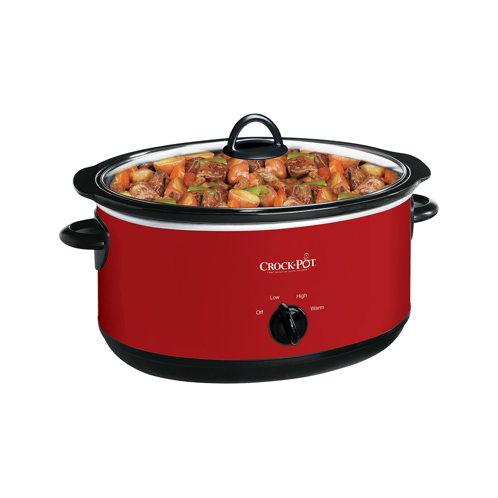 Crock-Pot 7-Quart Manual Slow Cooker, Family Size Serves 8+ People & Fits 6-lb Roast, Removable Stoneware with Warming Setting, Dishwasher Safe for Easy Cleanup, Turquoise