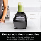 Ninja Kitchen System | All-in-One Food Processor & Blender for Smoothies | Includes Pitcher, (2) 16 oz. To-Go Cups & 8-Cup Bowl | Makes Salsa, Dough, Shakes, & Frozen Drinks | 1500W | Black | BL770