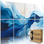 Soon Global Acoustical Wall Panels, 6-Piece 23.62 X 23.62 Inches Art Acoustic Panels, Decorative Acoustic Panels, Acoustic Wall Panels, Sound Absorbing Wall Art, Arcadian Vortex