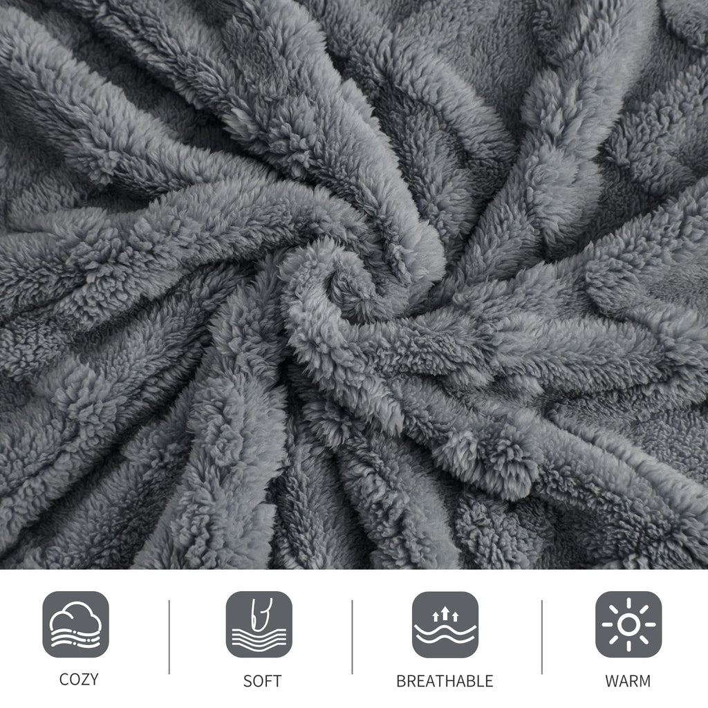Aganear Fleece Throw Blanket - Cozy Soft Lightweight Fuzzy Throw Blanket for Women Portable Throw Blankets for Couch, Warm Present for Birthday, Christmas, Halloween, Housewarming(50"x60", Khaki)