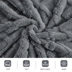 Aganear Fleece Throw Blanket - Cozy Soft Lightweight Fuzzy Throw Blanket for Women Portable Throw Blankets for Couch, Warm Present for Birthday, Christmas, Halloween, Housewarming(50"x60", Khaki)
