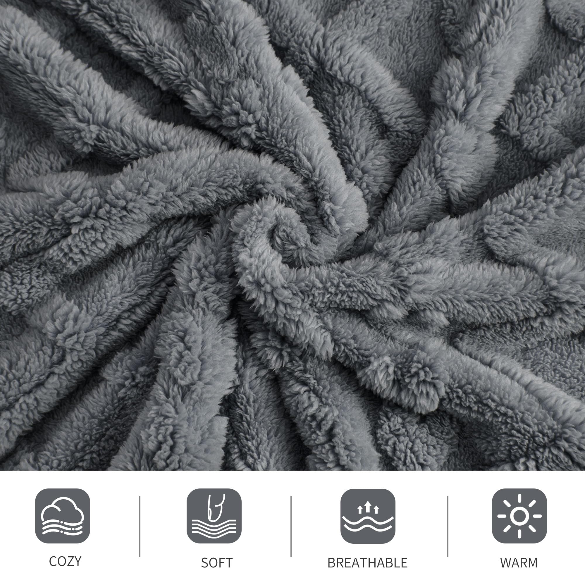 Aganear Fleece Throw Blanket - Cozy Soft Lightweight Fuzzy Throw Blanket for Women Portable Throw Blankets for Couch, Warm Present for Birthday, Christmas, Halloween, Housewarming(50"x60", Khaki)