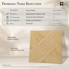 Soon Global Acoustical Wall Panels, 6-Piece 23.62 X 23.62 Inches Art Acoustic Panels, Decorative Acoustic Panels, Acoustic Wall Panels, Sound Absorbing Wall Art, Arcadian Vortex