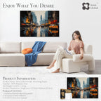Soon Global Acoustical Wall Panels, 6-Piece 23.62 X 23.62 Inches Art Acoustic Panels, Decorative Acoustic Panels, Acoustic Wall Panels, Sound Absorbing Wall Art, Arcadian Vortex