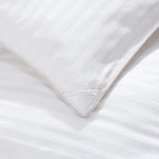 Luxurious White Solid Heavy Weight, Palatial King Size Goose Feathers Down Comforter for Winter Weather, 120 X 98 inches, Premium Baffle Box, 100% Egyptian Cotton Cover, 95 oz. Fill Weight