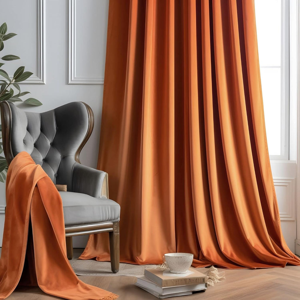 Emerald Green Velvet Curtains 84 inches Long Luxury 80% Blackout Curtains for Bedroom Living Room,Thermal Insulated Super Soft Window Drapes Rod Pocket & Back Tab, 52" W x 84" L, 2 Panels