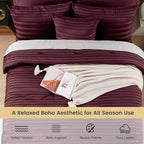 NEXHOME PRO Tufted Boho Comforter Set King, 8 Piece Bed in a Bag, Ultra Soft Brushed Microfiber All-in-One Bedding, Lightweight All Season Comforter, Machine Washable, Sage Green