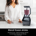 Ninja Kitchen System | All-in-One Food Processor & Blender for Smoothies | Includes Pitcher, (2) 16 oz. To-Go Cups & 8-Cup Bowl | Makes Salsa, Dough, Shakes, & Frozen Drinks | 1500W | Black | BL770