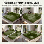 78.8" Convertible Futon Sofa Bed,Corduroy Futon Couch with Storage Pocket,Folding Pull Out Sofa,No Assembly Boneless Couch for Living Room | Pink