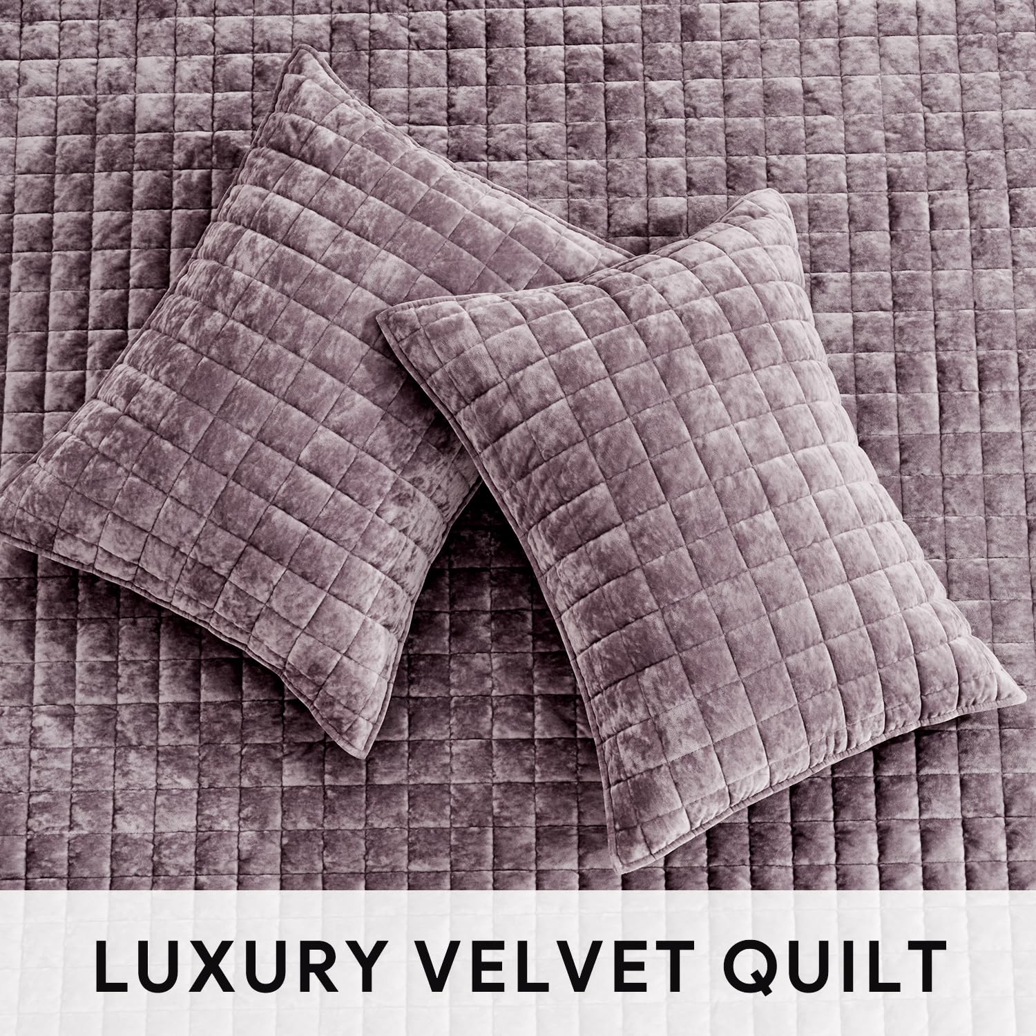 RECYCO Luxury Velvet Quilt Set King Size, Lightweight Velvet Comforter Set, Oversized Bedspread Coverlet Quilted Bedding Set, with 2 Matching Pillow Shams, for All Season, Navy Blue