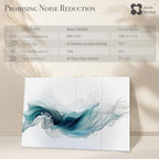 Soon Global Acoustical Wall Panels, 6-Piece 23.62 X 23.62 Inches Art Acoustic Panels, Decorative Acoustic Panels, Acoustic Wall Panels, Sound Absorbing Wall Art, Arcadian Vortex