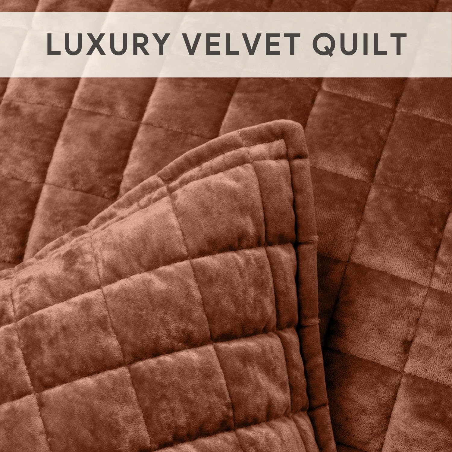 RECYCO Luxury Velvet Quilt Set King Size, Lightweight Velvet Comforter Set, Oversized Bedspread Coverlet Quilted Bedding Set, with 2 Matching Pillow Shams, for All Season, Navy Blue