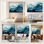 Soon Global Acoustical Wall Panels, 6-Piece 23.62 X 23.62 Inches Art Acoustic Panels, Decorative Acoustic Panels, Acoustic Wall Panels, Sound Absorbing Wall Art, Arcadian Vortex