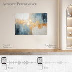 Soon Global Acoustical Wall Panels, 6-Piece 23.62 X 23.62 Inches Art Acoustic Panels, Decorative Acoustic Panels, Acoustic Wall Panels, Sound Absorbing Wall Art, Arcadian Vortex