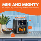 Instant Pot 6QT VORTEX Plus Air Fryer, 6-in-1, Air Fry, Broil, Dehydrate, Crisp, Roast, Reheat, Bake, Dishwasher-Safe Airfryer basket, from the Makers of Instant Pot, Stainless Steel