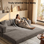78.8" Convertible Futon Sofa Bed,Corduroy Futon Couch with Storage Pocket,Folding Pull Out Sofa,No Assembly Boneless Couch for Living Room | Pink