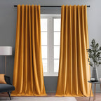 Emerald Green Velvet Curtains 84 inches Long Luxury 80% Blackout Curtains for Bedroom Living Room,Thermal Insulated Super Soft Window Drapes Rod Pocket & Back Tab, 52" W x 84" L, 2 Panels