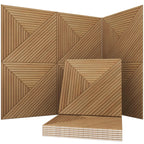 Soon Global Acoustical Wall Panels, 6-Piece 23.62 X 23.62 Inches Art Acoustic Panels, Decorative Acoustic Panels, Acoustic Wall Panels, Sound Absorbing Wall Art, Arcadian Vortex