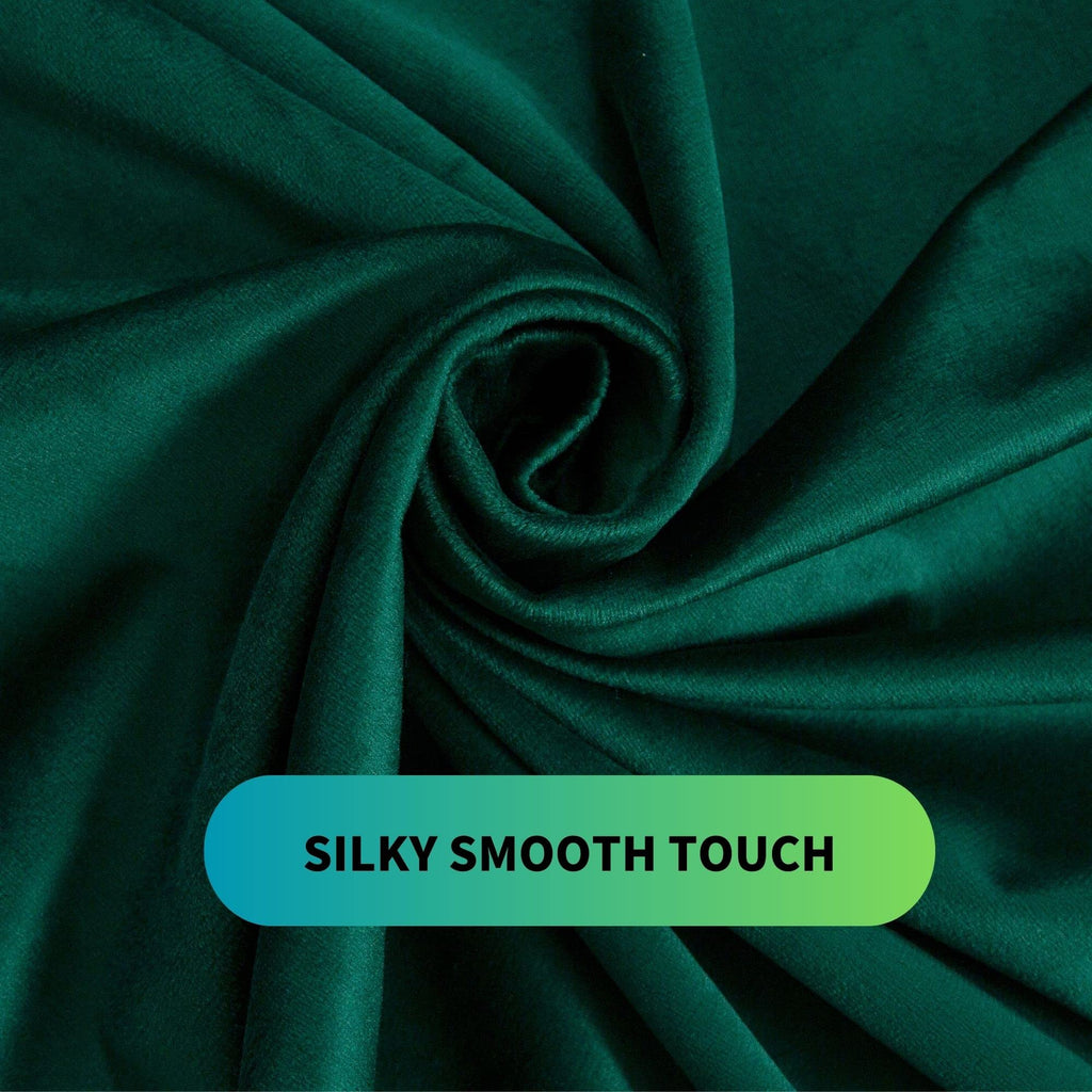 Emerald Green Velvet Curtains 84 inches Long Luxury 80% Blackout Curtains for Bedroom Living Room,Thermal Insulated Super Soft Window Drapes Rod Pocket & Back Tab, 52" W x 84" L, 2 Panels