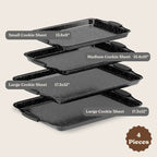 Country Kitchen Nonstick Stackable Bakeware Set - Durable, Easy Release Baking Set- 22 Pc. Includes Silicone Muffin Cups