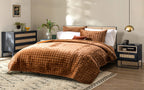 RECYCO Luxury Velvet Quilt Set King Size, Lightweight Velvet Comforter Set, Oversized Bedspread Coverlet Quilted Bedding Set, with 2 Matching Pillow Shams, for All Season, Navy Blue