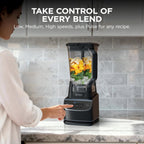 Ninja Professional Blender 2.0 | Smoothie Maker, Drink Mixer, Grinder, Ice Crusher | Total Crushing Technology, Auto-iQ Program, 1200W Power, XL 72-oz. Pitcher | Dark Grey | BR201AMZ