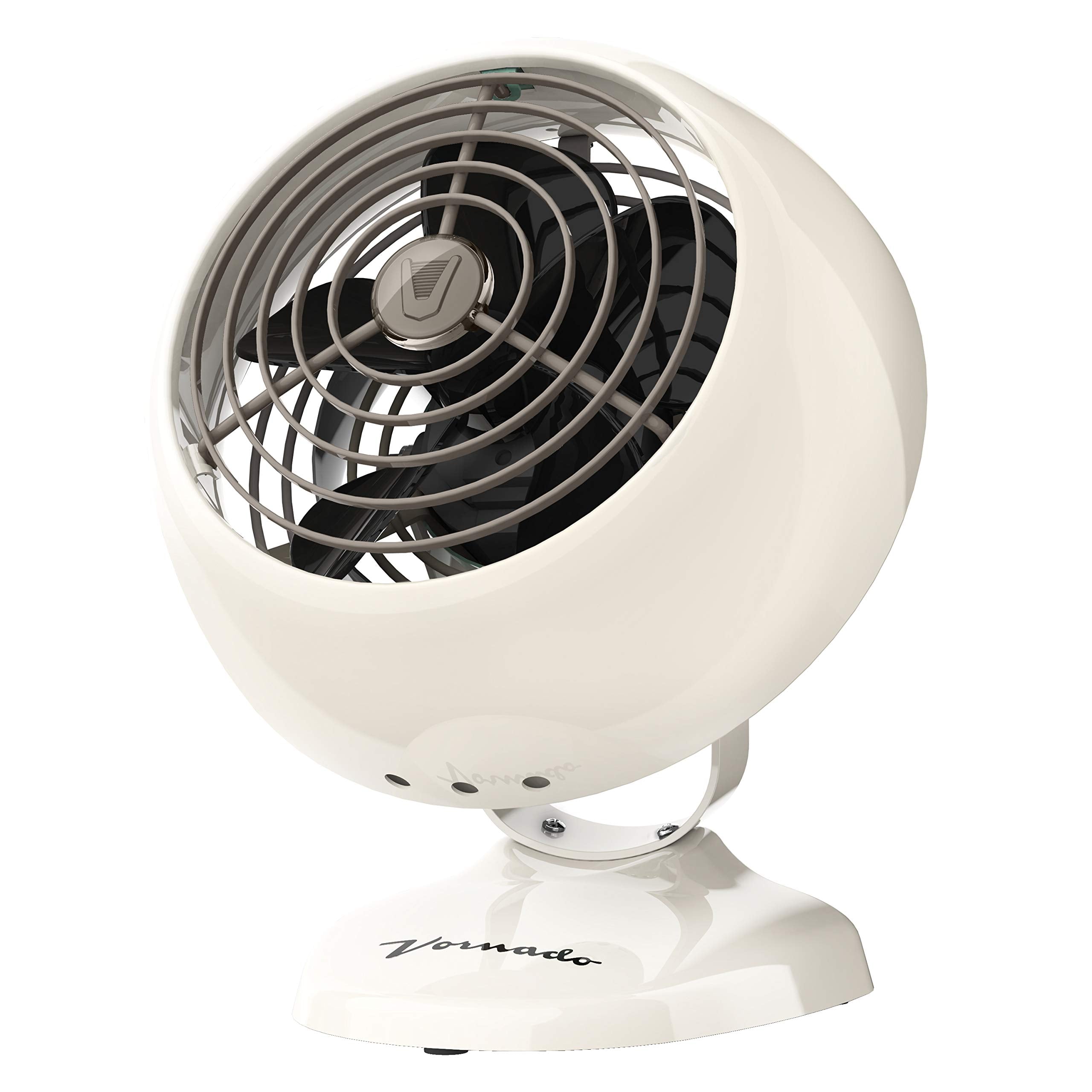 Vornado VFAN™ Mini Classic Vintage Metal Desk Fan, 2-Speed, Adjustable Tilt, Personal Air Circulator for Bedroom, Office, Dorm Room, Portable Quiet, Vintage Green