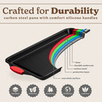 Country Kitchen Nonstick Stackable Bakeware Set - Durable, Easy Release Baking Set- 22 Pc. Includes Silicone Muffin Cups