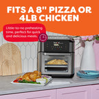Instant Pot 6QT VORTEX Plus Air Fryer, 6-in-1, Air Fry, Broil, Dehydrate, Crisp, Roast, Reheat, Bake, Dishwasher-Safe Airfryer basket, from the Makers of Instant Pot, Stainless Steel