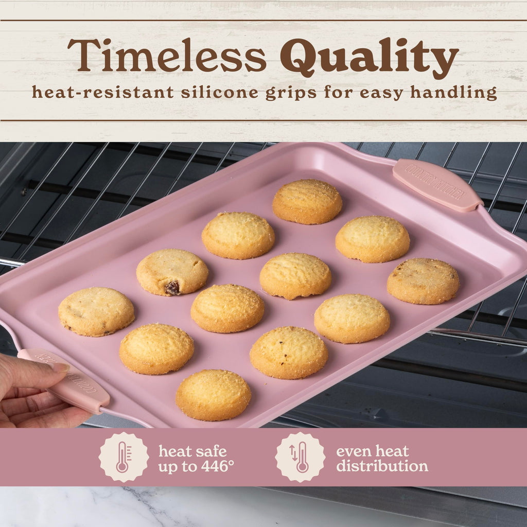 Country Kitchen Nonstick Stackable Bakeware Set - Durable, Easy Release Baking Set- 22 Pc. Includes Silicone Muffin Cups