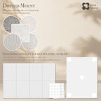 Soon Global Acoustical Wall Panels, 6-Piece 23.62 X 23.62 Inches Art Acoustic Panels, Decorative Acoustic Panels, Acoustic Wall Panels, Sound Absorbing Wall Art, Arcadian Vortex