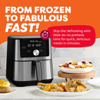 Instant Pot 6QT VORTEX Plus Air Fryer, 6-in-1, Air Fry, Broil, Dehydrate, Crisp, Roast, Reheat, Bake, Dishwasher-Safe Airfryer basket, from the Makers of Instant Pot, Stainless Steel