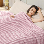 Aganear Fleece Throw Blanket - Cozy Soft Lightweight Fuzzy Throw Blanket for Women Portable Throw Blankets for Couch, Warm Present for Birthday, Christmas, Halloween, Housewarming(50"x60", Khaki)
