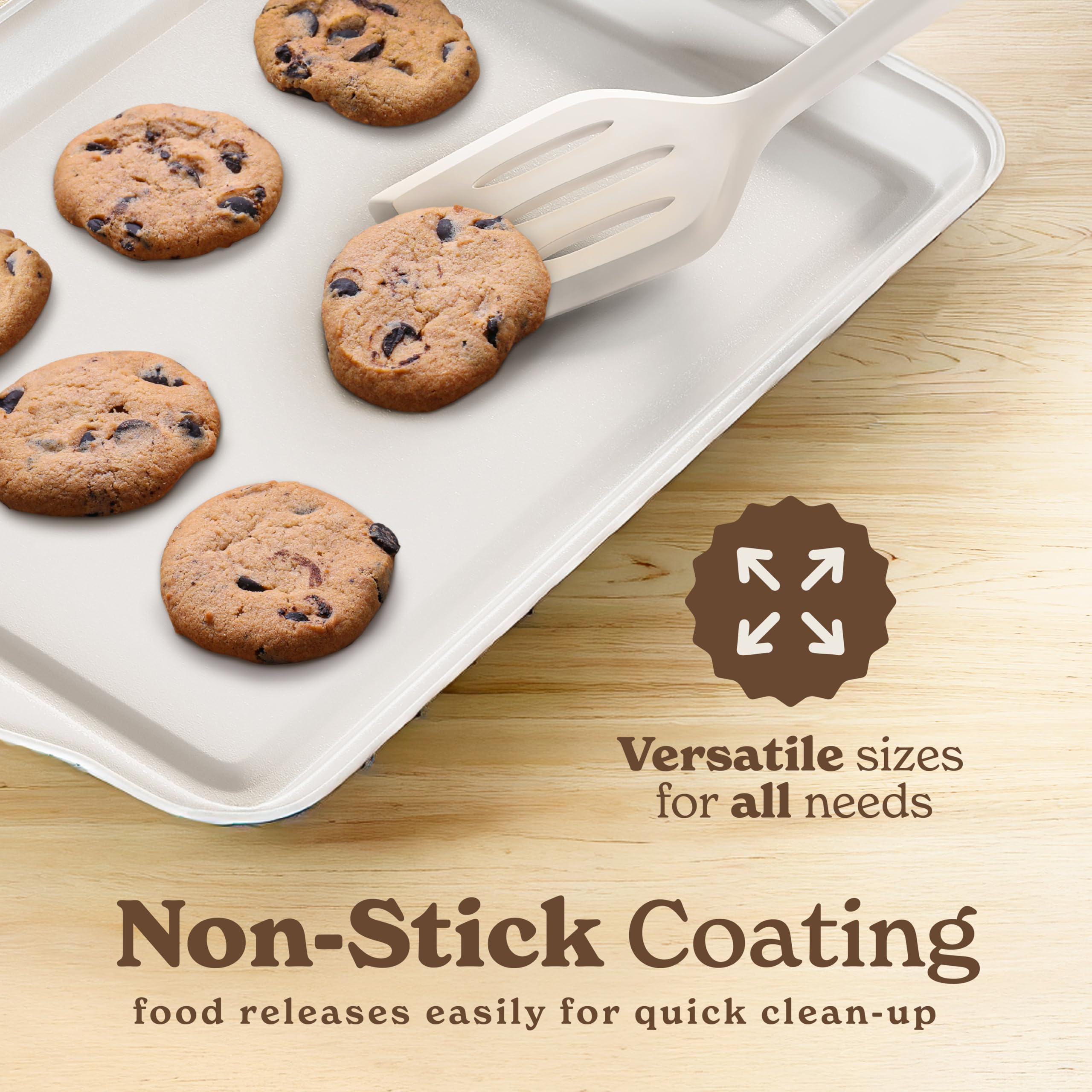 Country Kitchen Nonstick Stackable Bakeware Set - Durable, Easy Release Baking Set- 22 Pc. Includes Silicone Muffin Cups
