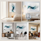 Soon Global Acoustical Wall Panels, 6-Piece 23.62 X 23.62 Inches Art Acoustic Panels, Decorative Acoustic Panels, Acoustic Wall Panels, Sound Absorbing Wall Art, Arcadian Vortex