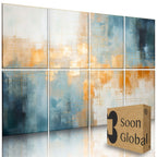 Soon Global Acoustical Wall Panels, 6-Piece 23.62 X 23.62 Inches Art Acoustic Panels, Decorative Acoustic Panels, Acoustic Wall Panels, Sound Absorbing Wall Art, Arcadian Vortex