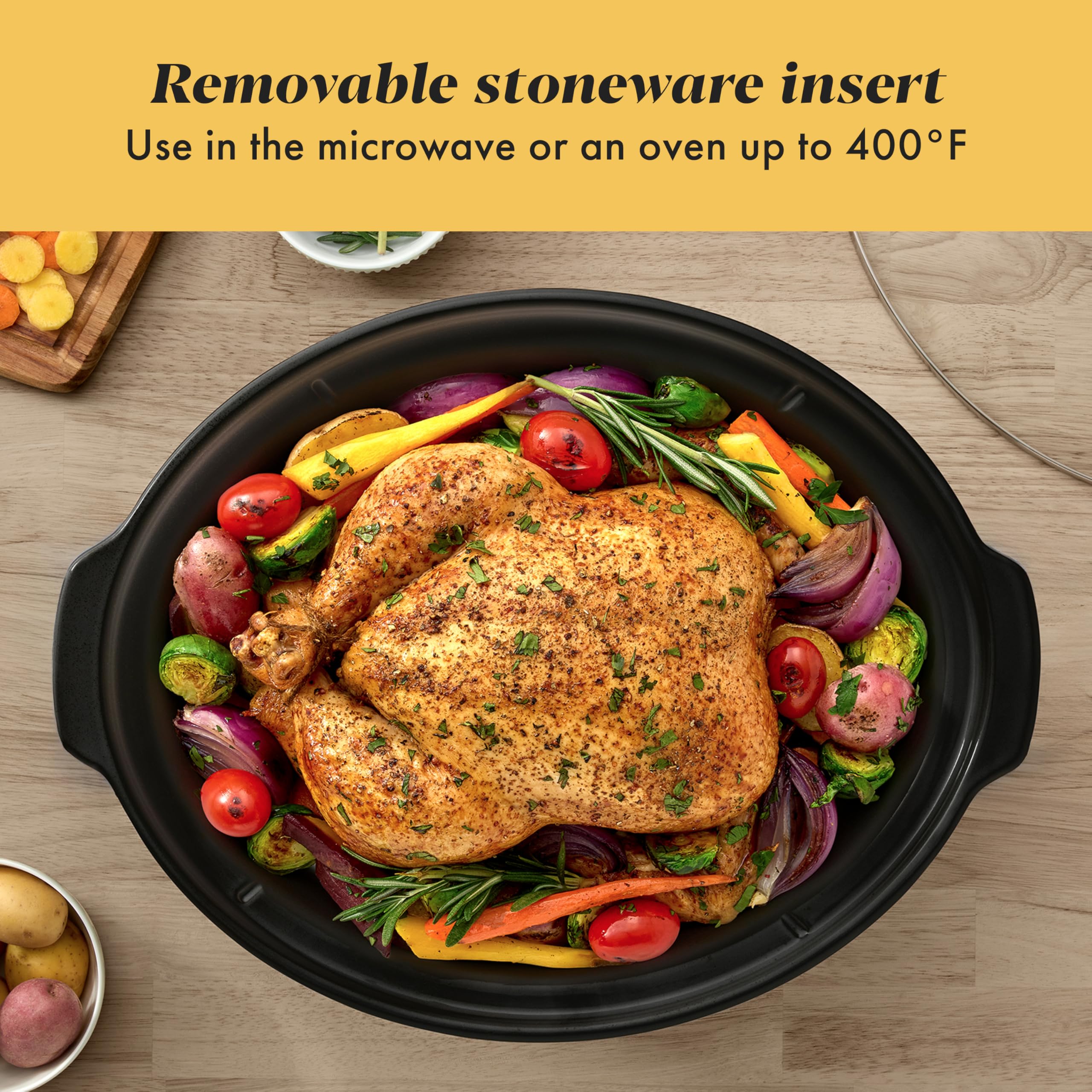 Crock-Pot 7-Quart Manual Slow Cooker, Family Size Serves 8+ People & Fits 6-lb Roast, Removable Stoneware with Warming Setting, Dishwasher Safe for Easy Cleanup, Turquoise