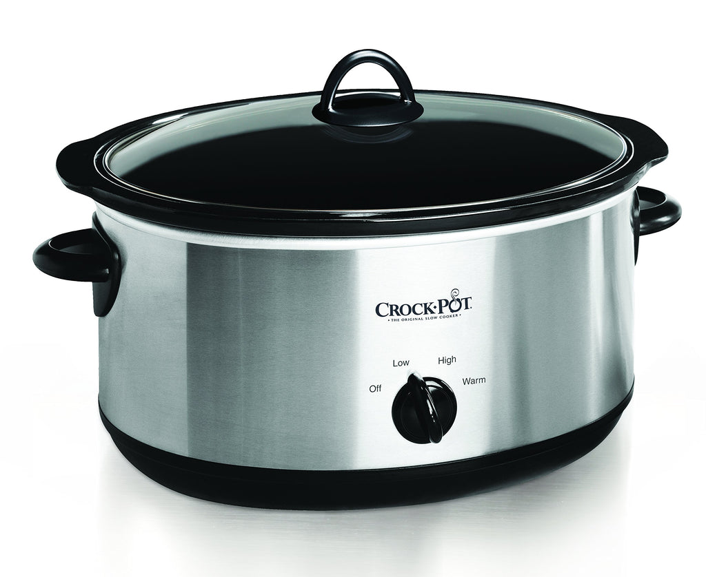 Crock-Pot 7-Quart Manual Slow Cooker, Family Size Serves 8+ People & Fits 6-lb Roast, Removable Stoneware with Warming Setting, Dishwasher Safe for Easy Cleanup, Turquoise