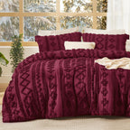 Bedsure Tufted Boho Comforter Set Queen Size - Green Boho Bed Set, GentleSoft™ 3 Pieces Farmhouse-Style Embroidery Bedding, Gifts for Woman, Soft Jacquard Queen Comforter for All Seasons