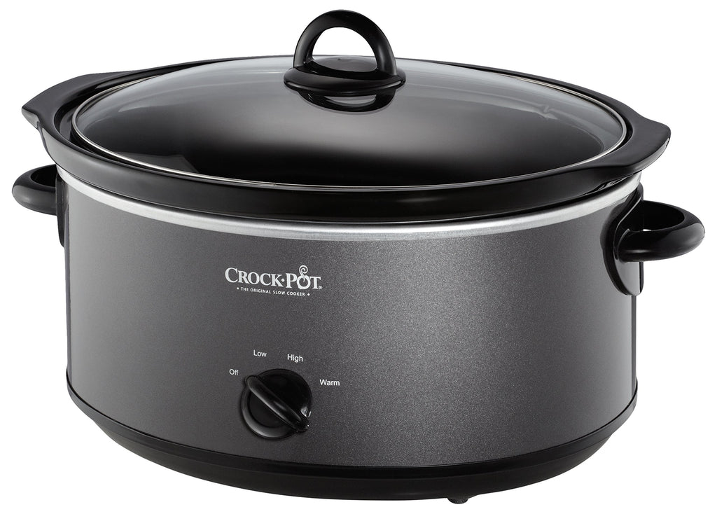 Crock-Pot 7-Quart Manual Slow Cooker, Family Size Serves 8+ People & Fits 6-lb Roast, Removable Stoneware with Warming Setting, Dishwasher Safe for Easy Cleanup, Turquoise