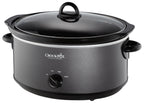 Crock-Pot 7-Quart Manual Slow Cooker, Family Size Serves 8+ People & Fits 6-lb Roast, Removable Stoneware with Warming Setting, Dishwasher Safe for Easy Cleanup, Turquoise